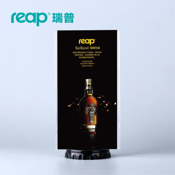 

5-pack reap kedland ps t-shape desk sign holder card display stand table menu service label drink brand conference meeting