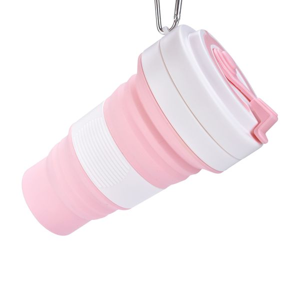 

550ml anti scaffold coffee cup portable sports compression outer telescopic kettle