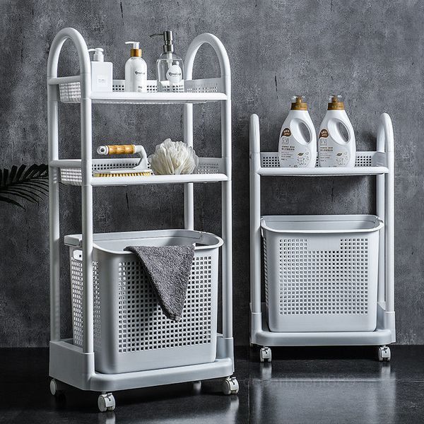 

household laundry, bathroom basket, bathroom, multi-storey rack, sundry storage rack, extra large basket