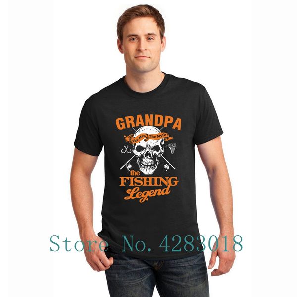 

fishing grandpa grandpa is the fishing legend short sleeve novelty funny casual men's 2018 homme tee hoodie designers t shirts sweatshi