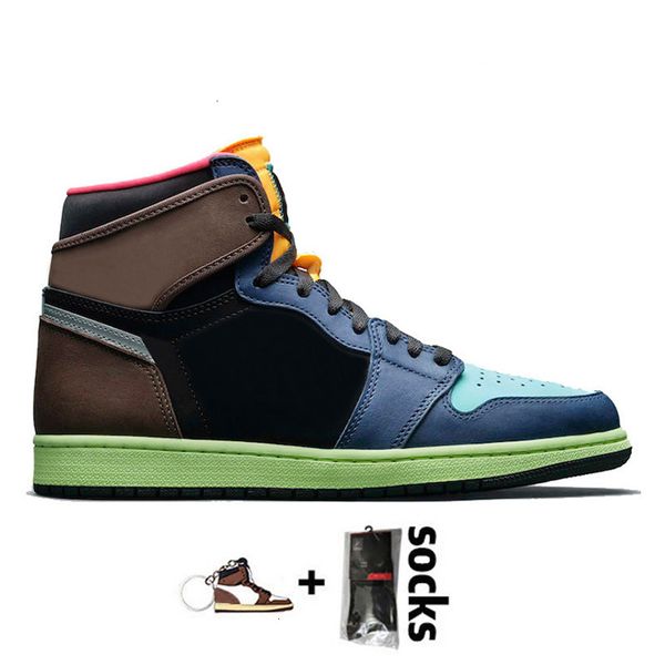 

basketball 2020 new jumpman 1 1s mens retro shoes high og bio hack satin snake obsidian sports trainers unc royal blue sneakers size 36-47, Black