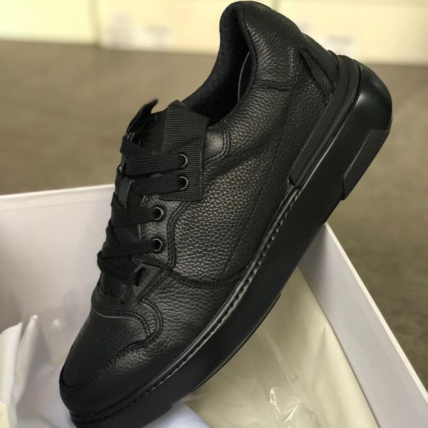 

men wing sneaker real leather gentle dress shoes black white trainers men platform shoes vintage sneaker with box