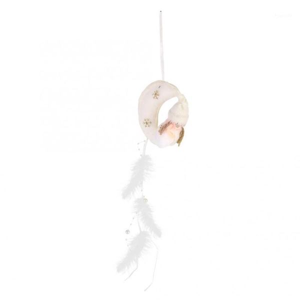 

cikonielf nordic style moon and girl shape fabric wall hanging ornament for pgraphy tassel pendant kids room decoration1