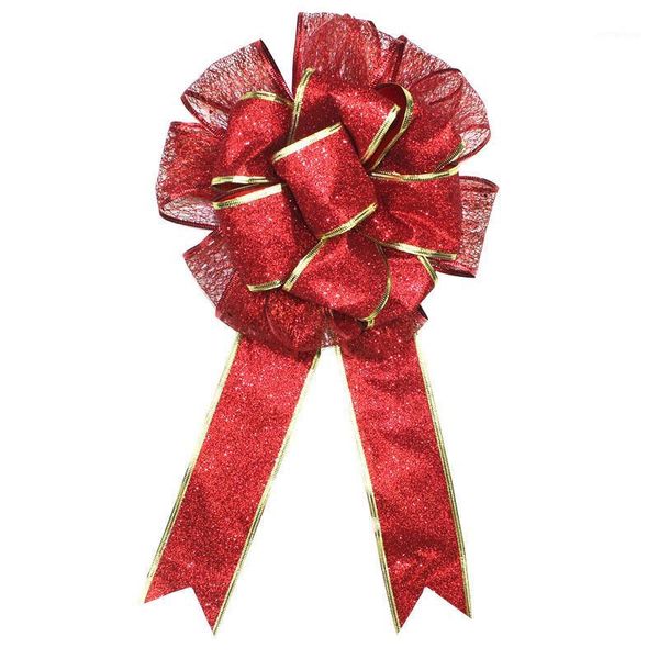 

christmas decorations 45x25cm bow lace ribbon bouquet indoor flowers festive party decor supplies1