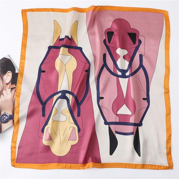 

new spring summer women small silk square scarf hair neck scarves bands neckerchief female fashion wraps accessories wmthdo bdesybag, Blue;gray
