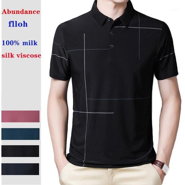 

men's short sleeve shirt 2020 summer thin business fashion casual lapel young middle-aged all-match t-shirt201021, White;black
