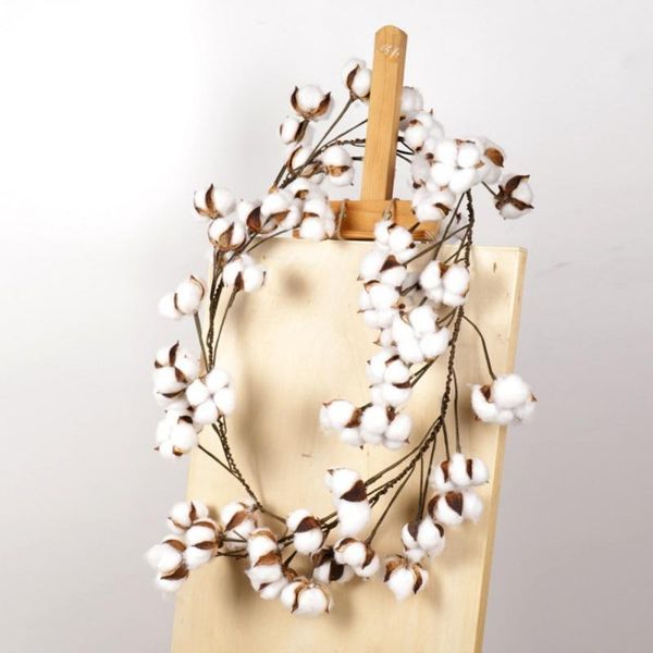 

artificial flowers cotton stem flowers cotton boll branches filler floral wedding