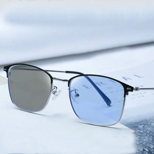 

mens computer optical frames black friday eye glasses clear transparent eyewear vintage designer blue light eyeglasses, Silver