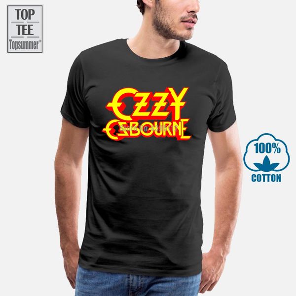 

ozzy osbourne red yellow logo classic distressed black t shirt official sport hooded sweatshirt hoodie