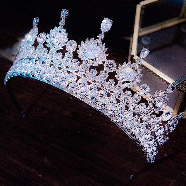 2021 luxo tiaras e coroas princesa pageant noivado bandana casamento acessórios para o cabelo vestido de noite nupcial jóias226s