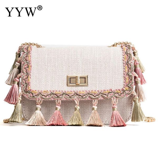 

handmade woven beach crossbody bag flap bohemia handbag bali box 2020 straw tessel bags women summer rattan shoulder bags