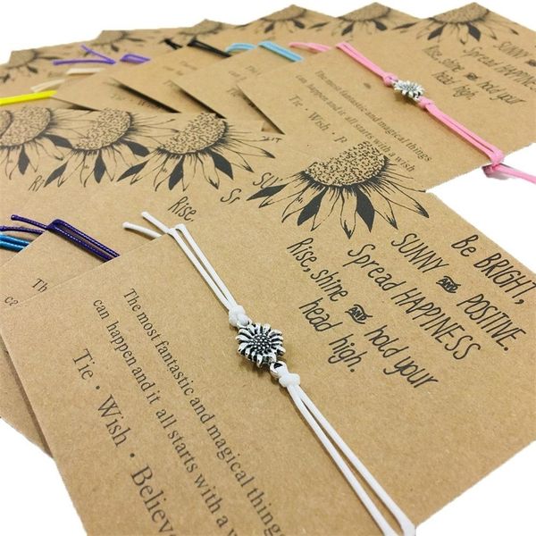 

factory6p14for factoryqzdhbracelets gifts sunflower 16 handmade color silver friend bridesmaid wedding gift birthday party bohemia