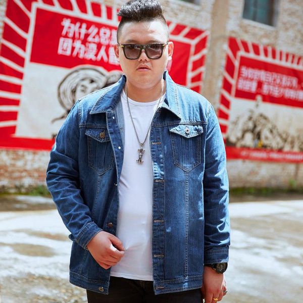 

denim jackets mens 7xl 6xl 5xl 4xl plus size jean jacket for man jackets men spring autumn big size denim coat for men, Black;brown