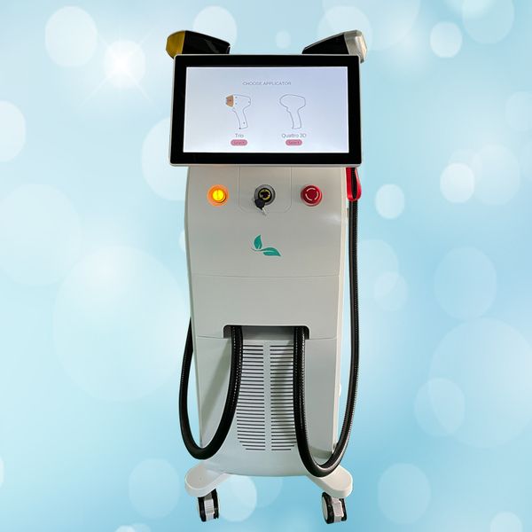 

high power double laser handle diode laser hair removal machine, Black