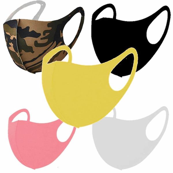 

designer face mask fashion kids face masks black camo ice silk white dust proof celebrity sunscreen thin breathable masks in stock