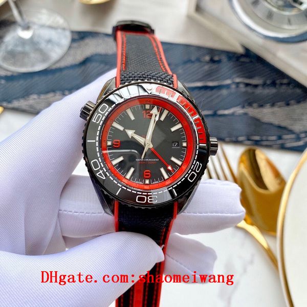 

2020 высококачественные морские керамические часы bezel boss planet gmt men 007 наручные часы ocean james bond master mens watch d4053, Slivery;black