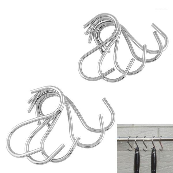

hooks & rails 10pcs s-shaped kitchen hanging hanger organizer household essential1