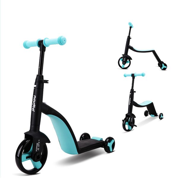 Bicicleta de três rodas da criança três-em-um criança bicicleta multi-função crianças equilíbrio menino / menina scooter