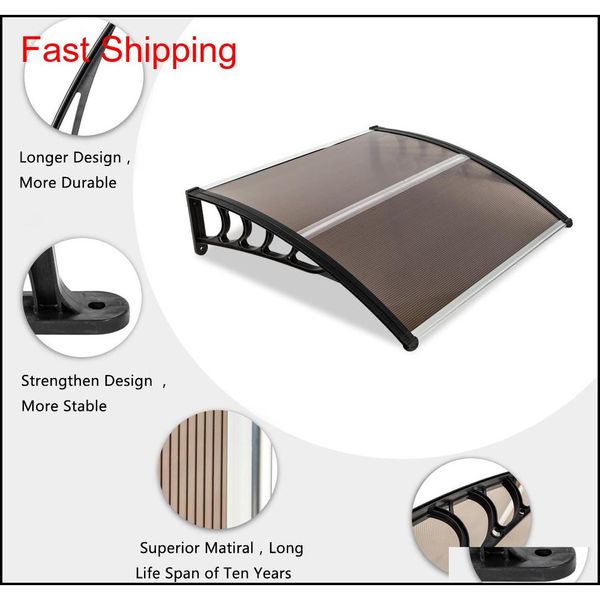 

100x100cm practical rain cover eaves diy window pc awning sun shade canopy polycabonate household application d qylofx bde_luck