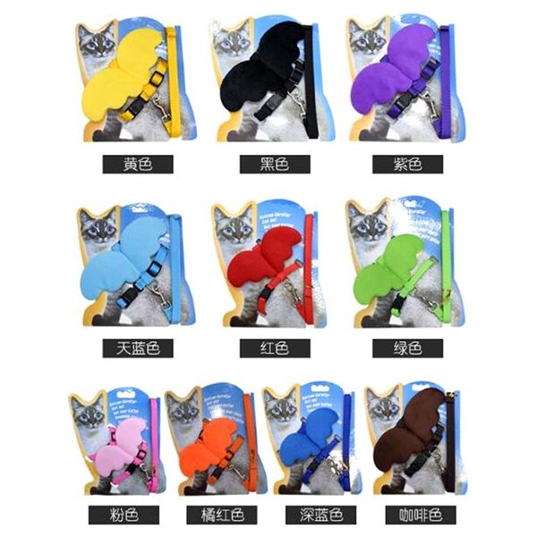 

adjustable pets dog collar and leash set pet supply leash for dogs angel designer wing dog vest harness accessories wmteaf mywjqq