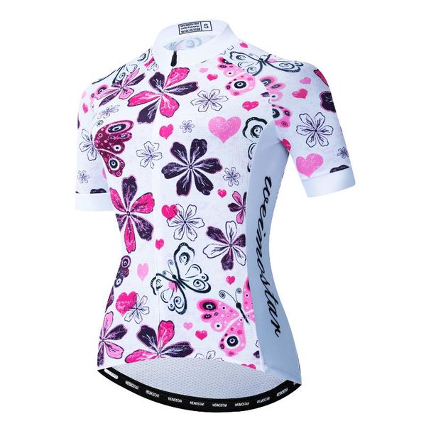 

racing jackets weimostar cycling jersey women short sleeve summer bicycle clothing cicismo mtb bike pink, Black;red