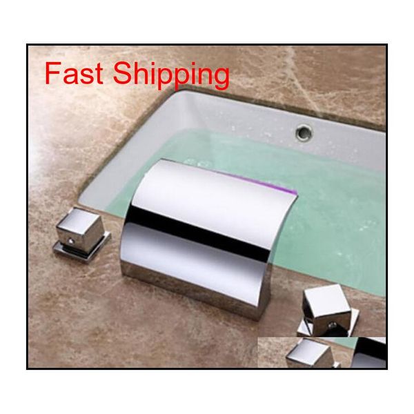 

deck mounted led color changing bathroom basin faucet d qylvoi bde_luck