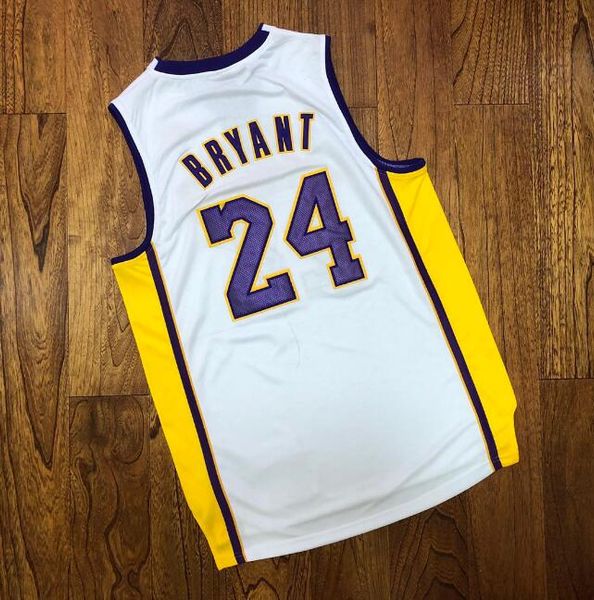 

men los angeles lakers kobe bryant 2009-10 white hardwoods classics player jersey, Black;red