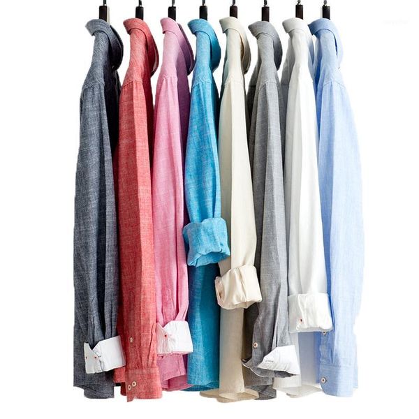 

aoliwen brand men new spring long sleeved 80%cotton shirt color for men casual shirts long sleeve dress fit soft, White;black