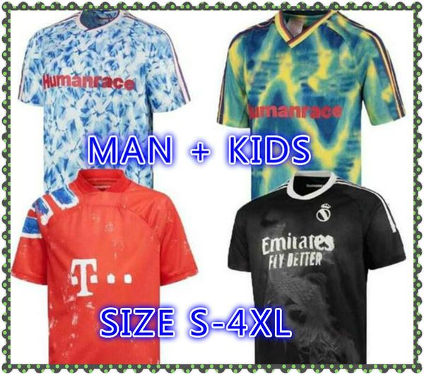 

maillots de football hrfc soccer jerseys 2021 human race collection hu arsen real madrid bayern football shirts uniforms, Black