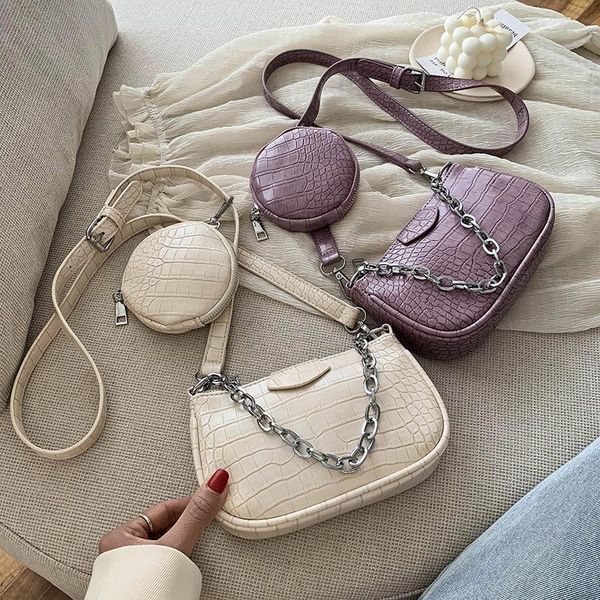 

2020 luxury bags for women leather alligator handbag sac a main brand ladies shoulder bags chain lady crossbody hand bag
