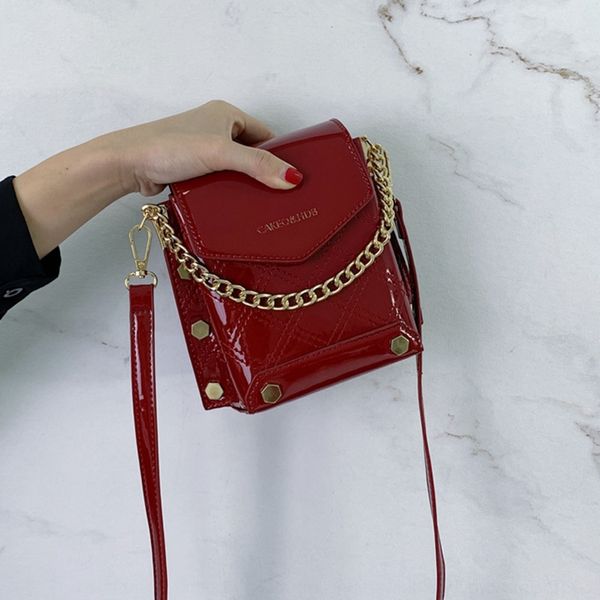 

xu2tj womenwomen's 2020 new year shoulder small small leather patent bagtrend chain versatile fashion s straddle bag bag shoulder uhipu