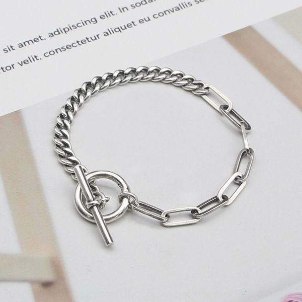 

yinshi s925 silver fine edition new tobracelet female cool fashion red bracelet tank tank jewelry emcll, Golden;silver