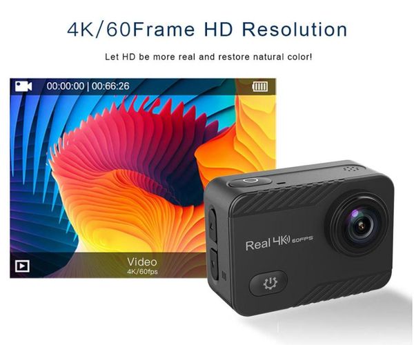 

v561 action camera ultra hd 4k / 30fps wifi 2.0" 170d underwater waterproof cam helmet vedio go sport pro came
