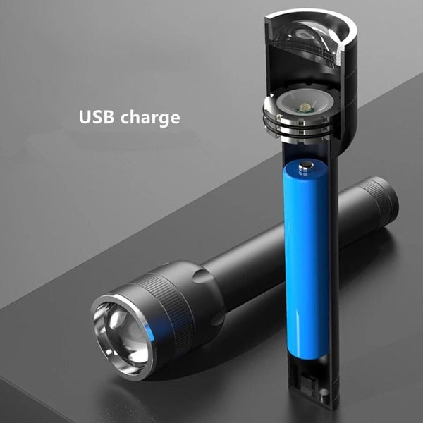 

обновить макс. 3850 lumen аккумуляторный фонарик super bright 5 режимов осветимый edc фонарик с сборкой в ​​1800 мач батарея jllcew light201