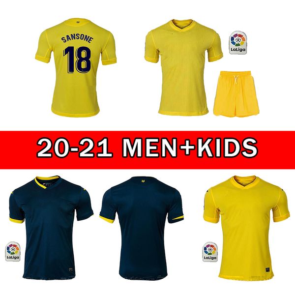

2020 new villarreal cf s.cazorla soccer jerseys 20 21 home geraro chukwueze away soccer shirt paco alcÃ¡cer moi gomez 3rd football uniform, Black;yellow