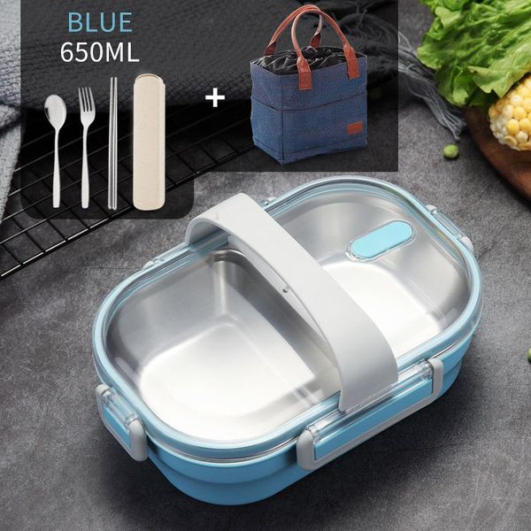 

worthbuy japanese portable lunch box for kids school 304 stainless steel bento box kitchen leak proof food container food box wmtbfg