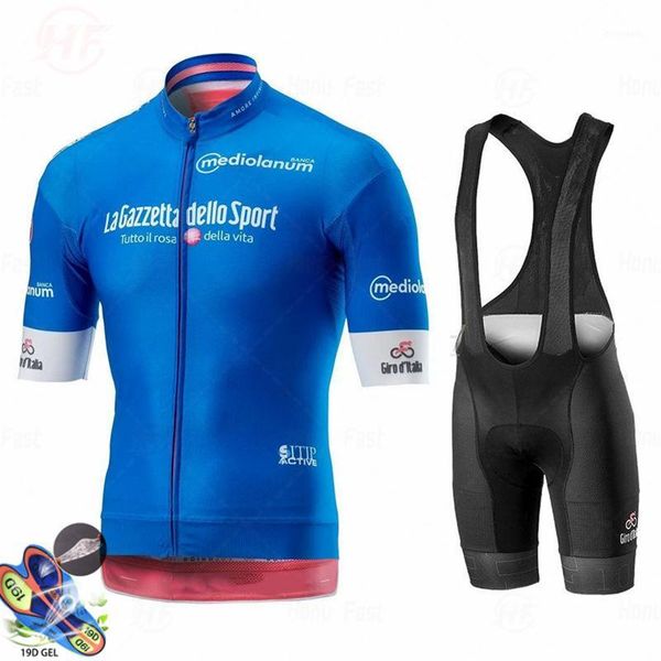 

2020 pink girode italia tour de italy cycling jersey set summer bike clothing mtb road ropa ciclismo bicycle maillot bib shorts1, Black;blue