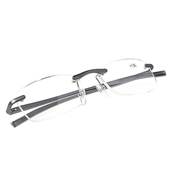 

новый newnewaluminum металл rimless reading glasses дальнозоркостью eyeglass смола lense + 1,0 ~ + 3,57 35