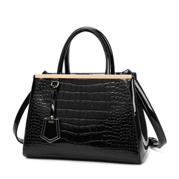 

cross body fashion women handbags 2021 pu leather totes bag handle embroidery shoulder lady simple style crocodile pattern