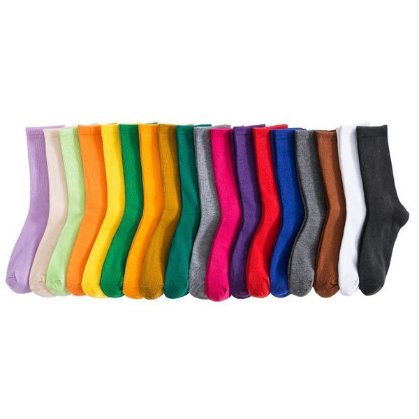 

salina ladies socks winter spring new year short tube ordinary fashion 18 pure color collocation sports leisure com bbyzyd, Black