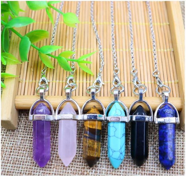 

dowsing pendulum quartz hexagonal natural stone crystal reiki healing pendule pendant pendulums for dowsing di jllzoi, Black
