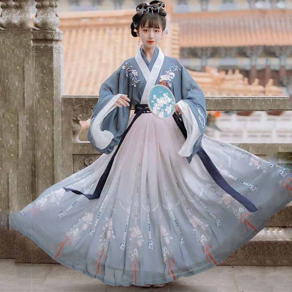 

oriental dress hanfu chinese traditional costumes han tang ancient women qing dynasty dancer outfit lady stage show wear dn6035, Black;red