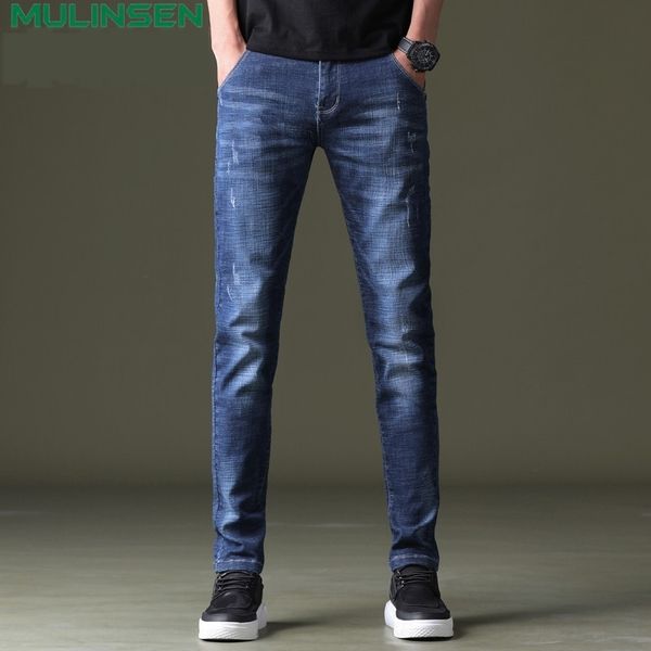 

etrrl fashion 2020 jeans seasons four and jeanspants and jeanskorean slim jeans men's trendy mulinson men's pants kuysg, Blue