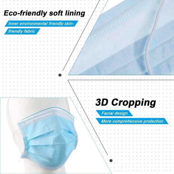 

factory9t3fmouth woven face 3-layer non mask 2000pcs disposable anti-dust meltblown cloth earloops masks fast delivery f