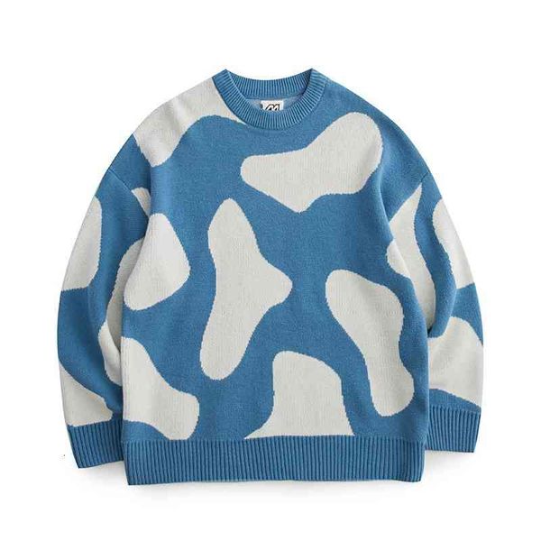 

women's sweaters autumn couples knitted o-neck long sleeve men's pullovers loose style women knitting femme pull x9tv, White;black