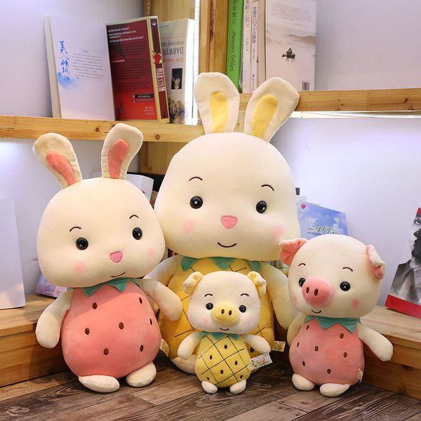 

fruit pig stuffed toy fruit rabbit doll big pillow doll gift for children a throw pillow to help your baby sleep