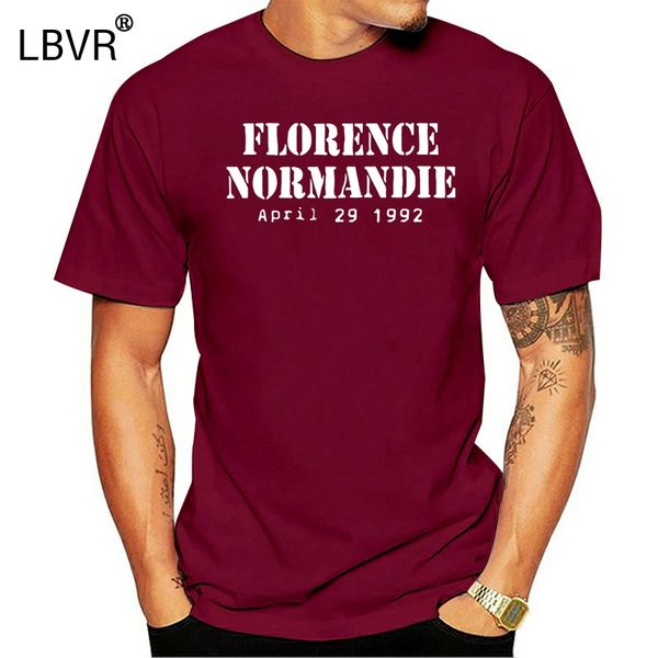 

2019 summer style florence and normandie april 29 1992 riot rodney king 100% cotton hoodie designers t shirts sweatshirt