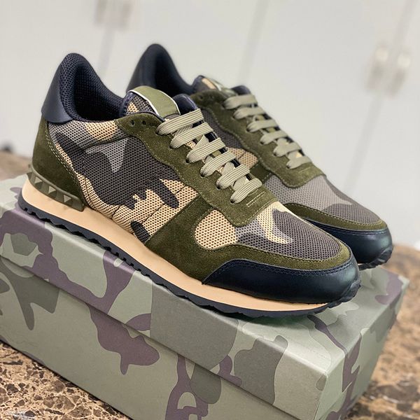 

camouflage sneakers mens shoes luxury fashion designer trainers fabric size 38-44 model yd220211, Black