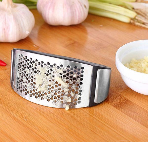 

stainless steel manual garlic press squeezer crusher masher jllgop fight2010