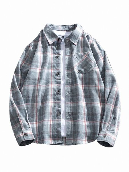 

men plaid print flannel shirt without k8hf#, White;black